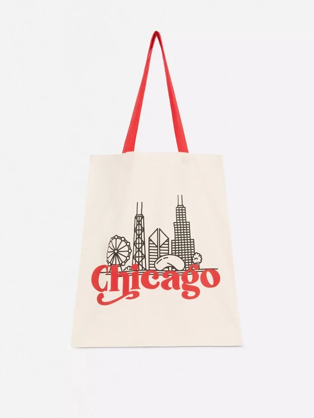Cotton city graphic tote bag