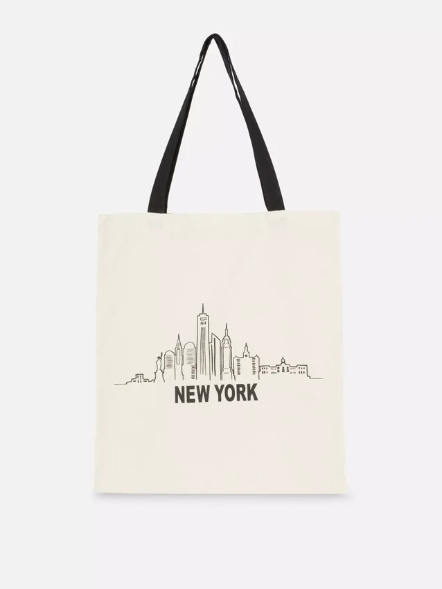 Cotton city graphic tote bag