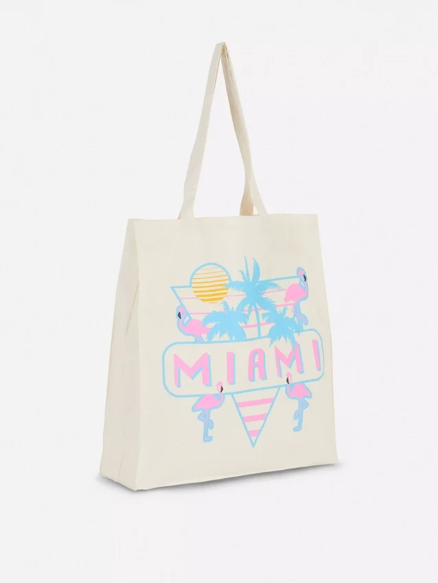 Cotton city graphic tote bag