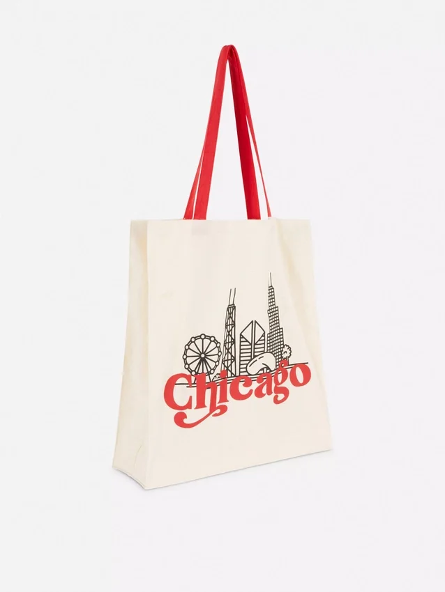 Cotton city graphic tote bag