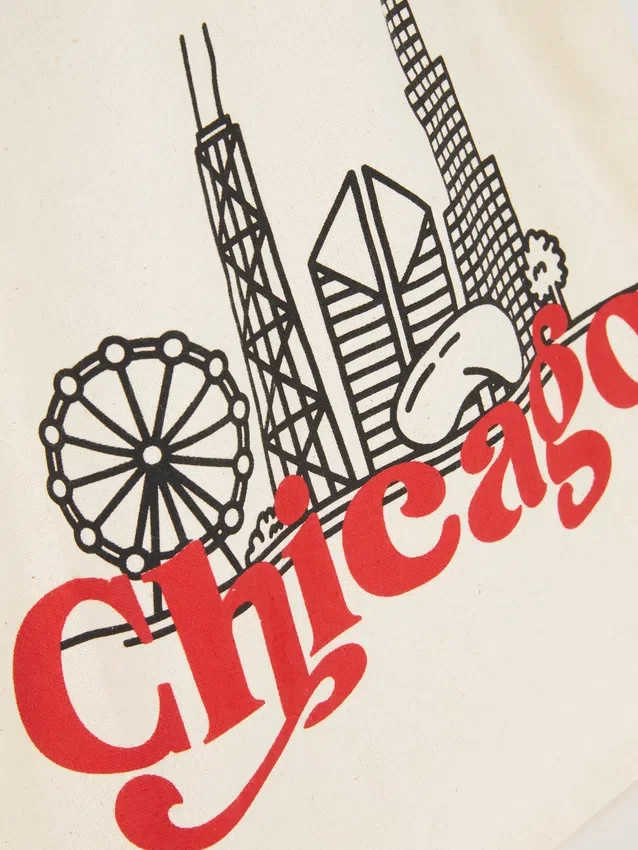 Cotton city graphic tote bag