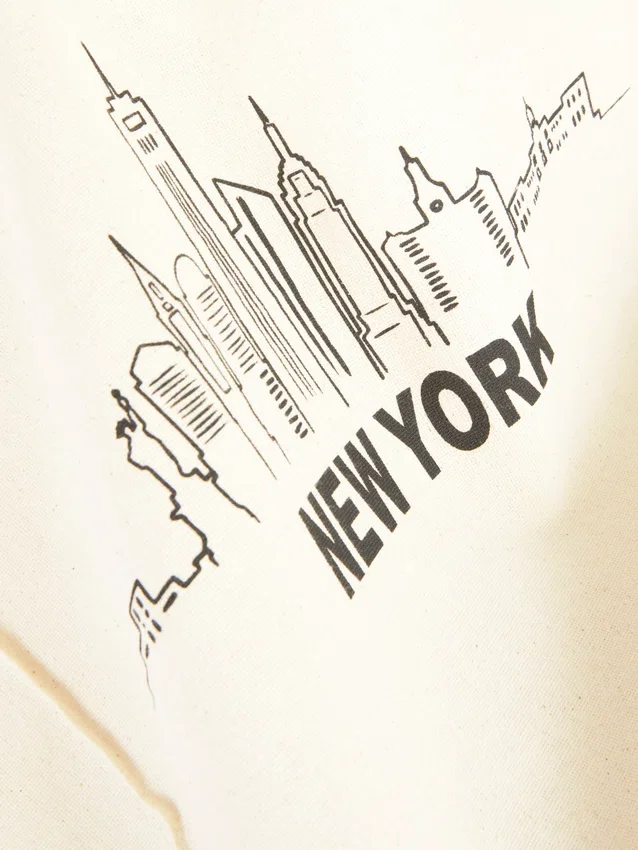 Cotton city graphic tote bag