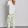Cotton crew neck printed pajamas