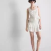 Cotton cropped cutwork cami top
