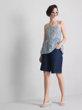 Cotton cutwork cami top