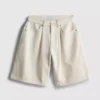 Cotton denim bermuda shorts