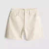 Cotton denim bermuda shorts