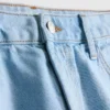 Cotton denim bermuda shorts