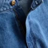 Cotton denim bermuda shorts
