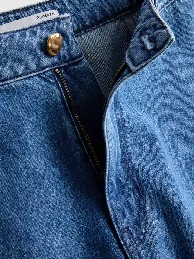 Cotton denim bermuda shorts