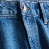 Cotton denim bermuda shorts
