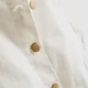 Cotton denim button down mini dress