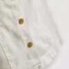 Cotton denim button down mini dress