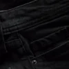 Cotton denim flared mid-rise jeans