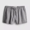 Cotton denim jogger shorts