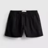 Cotton denim jogger shorts