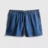 Cotton denim jogger shorts