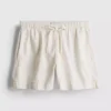 Cotton denim jogger shorts