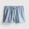 Cotton denim jogger shorts