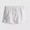 Cotton denim jogger shorts