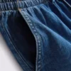 Cotton denim jogger shorts