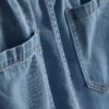 Cotton denim jogger shorts