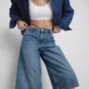 Cotton denim jorts