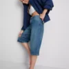 Cotton denim jorts