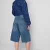 Cotton denim jorts