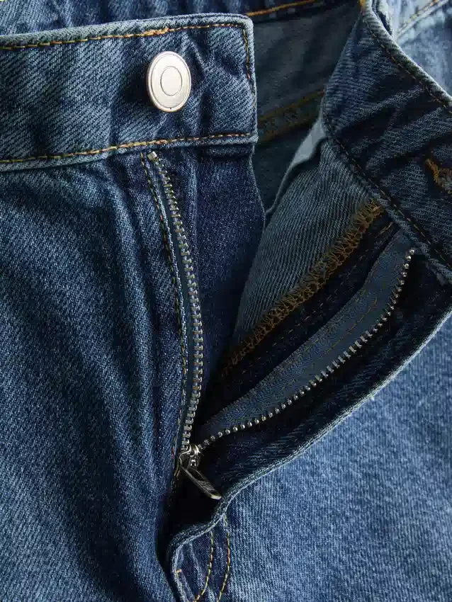 Cotton denim jorts
