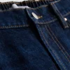 Cotton denim longline bermuda shorts