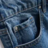 Cotton denim longline bermuda shorts