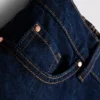 Cotton denim longline bermuda shorts