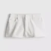 Cotton denim mini shorts