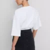 Cotton denim mini skirt