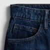 Cotton denim mini skirt