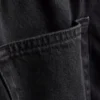 Cotton denim mini skirt