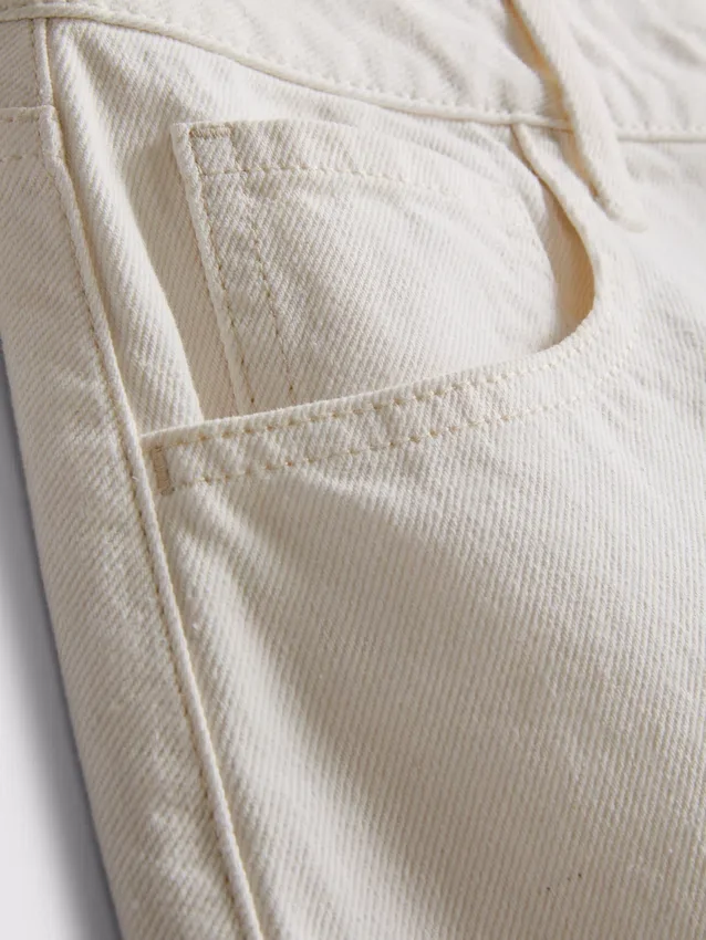 Cotton denim mini skirt