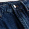 Cotton denim mini skirt