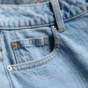 Cotton denim straight leg jeans