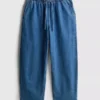 Cotton denim tapered jogger jeans
