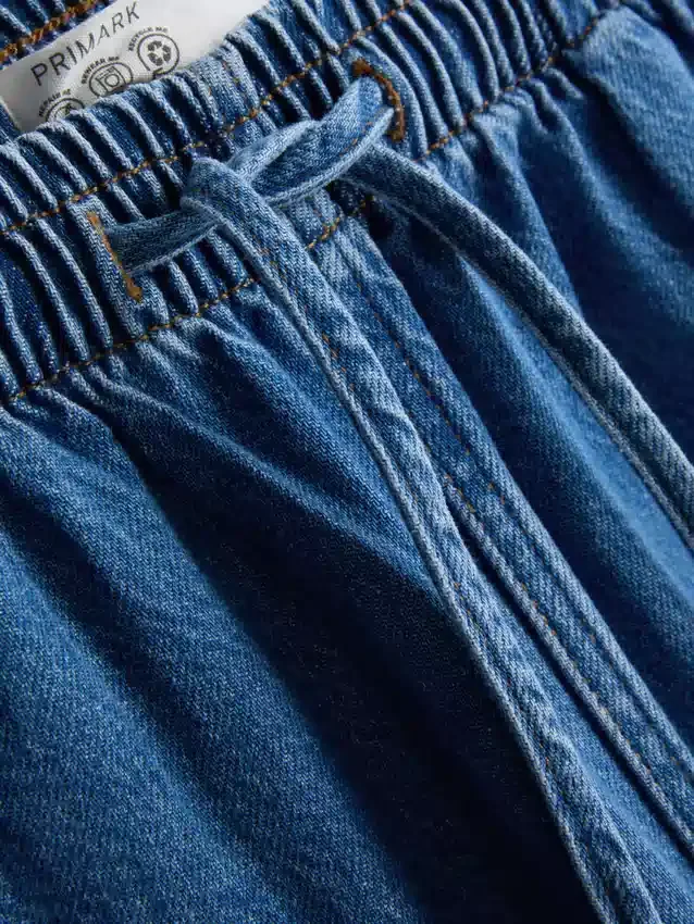Cotton denim tapered jogger jeans