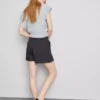 Cotton denim utility shorts