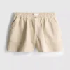 Cotton denim utility shorts