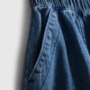Cotton denim utility shorts