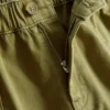 Cotton denim utility shorts