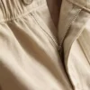 Cotton denim utility shorts