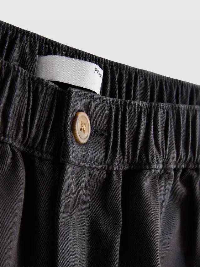 Cotton denim utility shorts