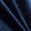 Cotton denim wide-leg tracksuit bottoms