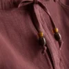 Cotton drawstring beaded casual shorts